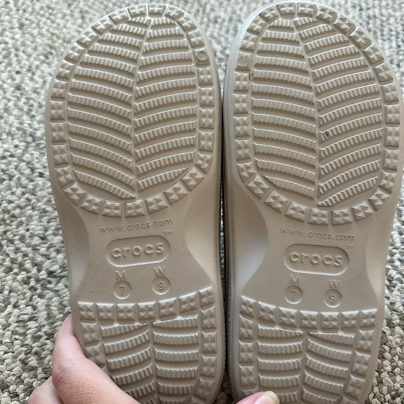 CROCS Taupe Slide Sandals - Picture 4 of 4